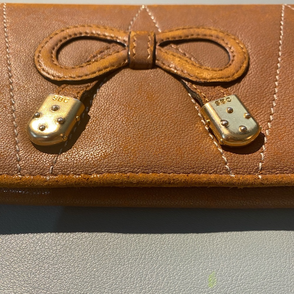 🤎 See By Chloe Leather Wallet with Bow Accent
